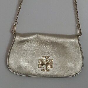Tory Burch Metallic Gold Wristlet